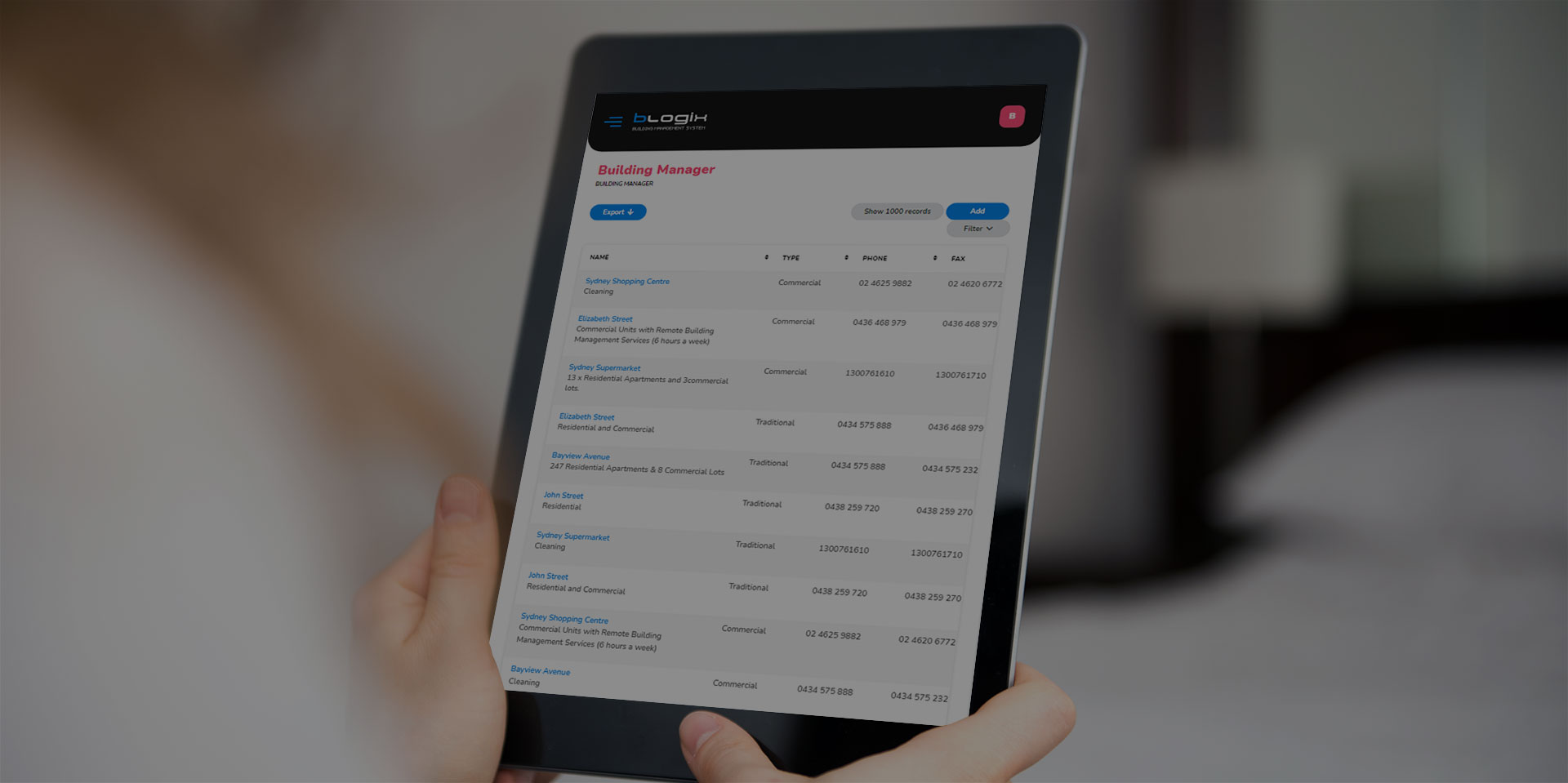 Blogix – Building Management System